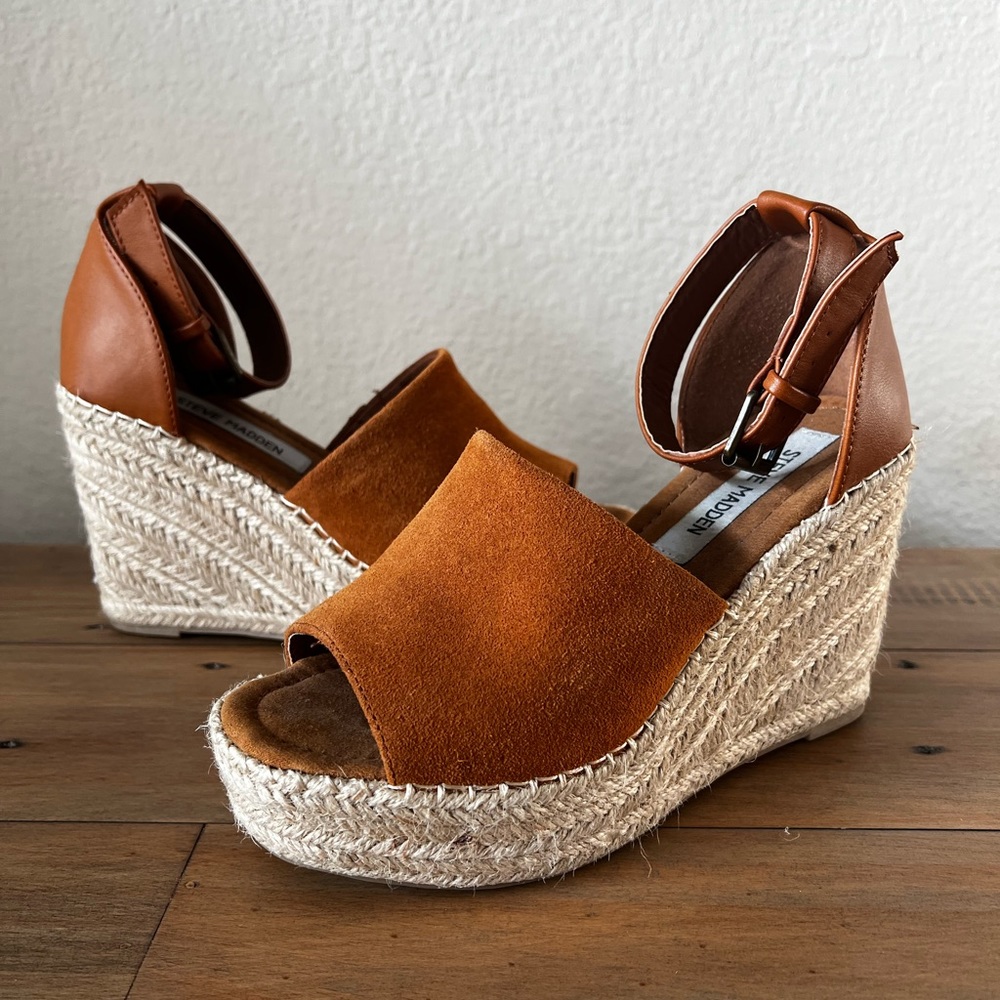 Steve Madden Espadrille Wedges 6.5